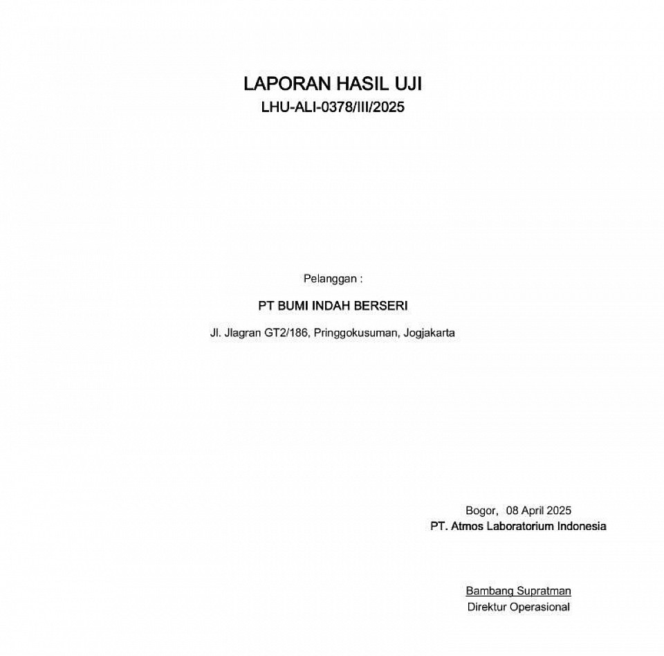 LAPORAN HASIL UJI